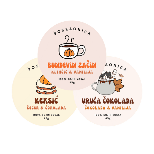 Mirisni voskovi za aroma lampu - Cosy set